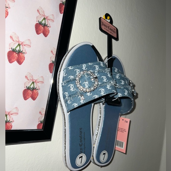 ‼️SOLD‼️NWT Juicy Couture Mid Denim Yandel Sandals SIZE: 7 - Picture 7 of 13